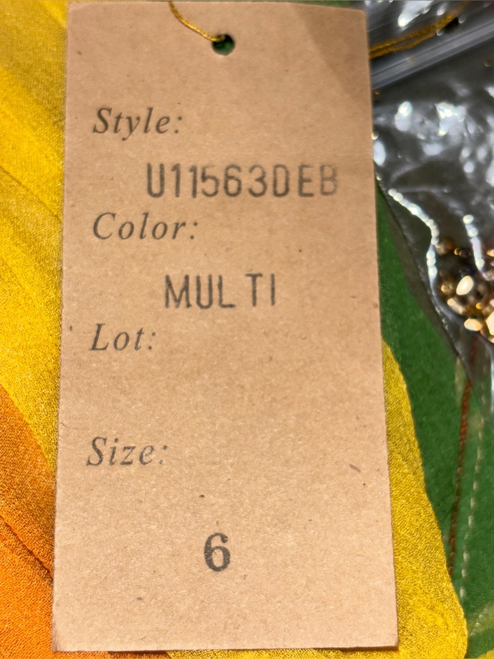 MANDALAY Privee Rainbow Stone Beaded Pleated Silk Elegant Cocktail Dress Women 6 - Picture 12 of 13
